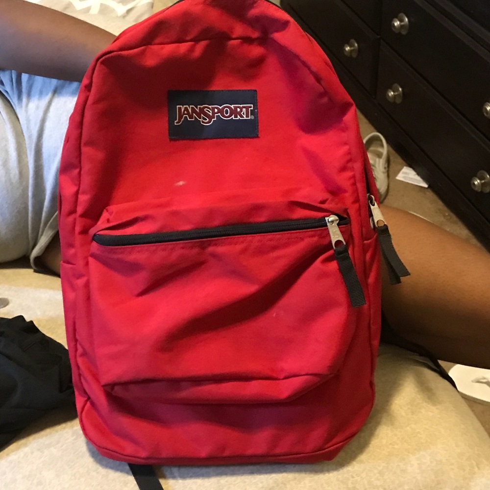 Red classic jansport backpack
